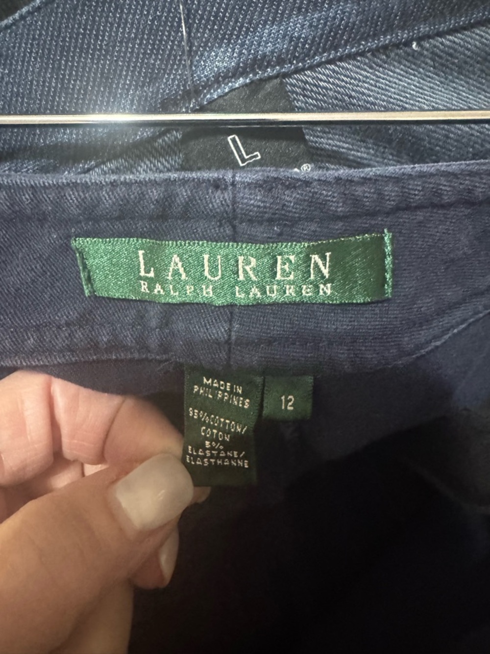 Ralph Lauren Navy Straight Leg Pants - Picture 3 of 7
